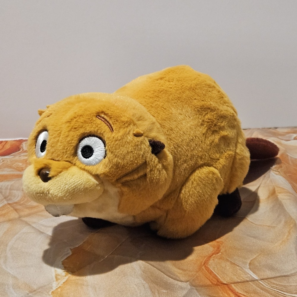 Just Play Hoppers Movie Mabel Beaver Disney Pixar Plush 9" Body 12" w/ Tail